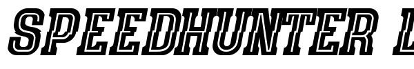 Speedhunter Line font preview